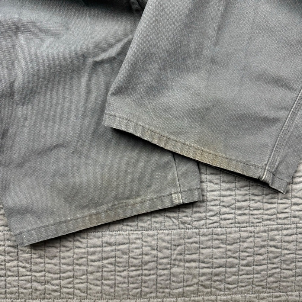 Dickies Carpenter Pants Men 36x32 Gray Canvas Workwear Utility Distressed Faded - Picture 5 of 16